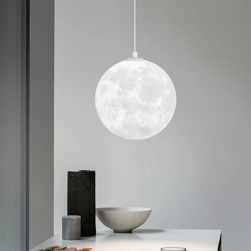 lustre nordique 3d imprimé lune pour enfants personnalisé - vue 3 sur 11