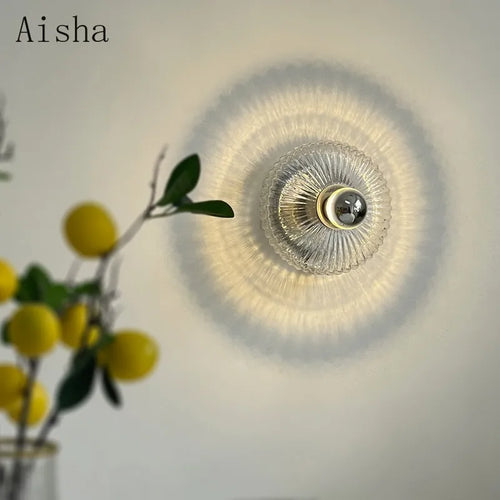 applique murale led moderne en verre minimaliste pour intérieur élégant - vue 3 sur 7