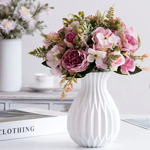 pot à fleurs moderne en plastique pour décoration nordique - vue 2 sur 9