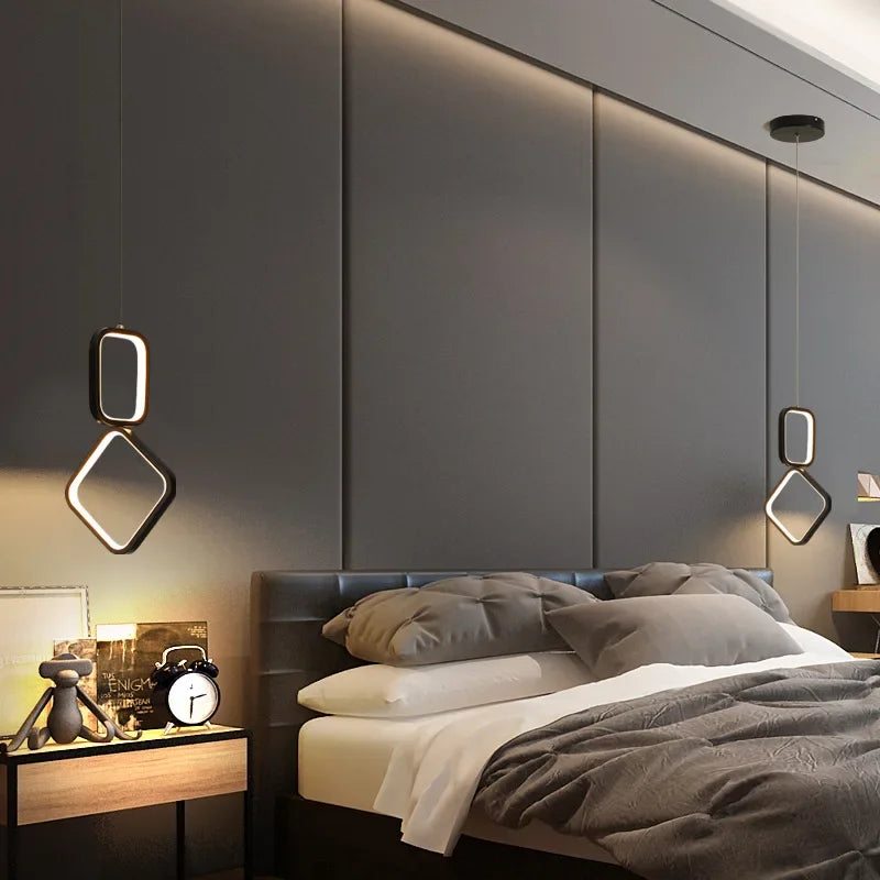 suspension moderne à led pour décoration intérieure élégante - vue 3 sur 10