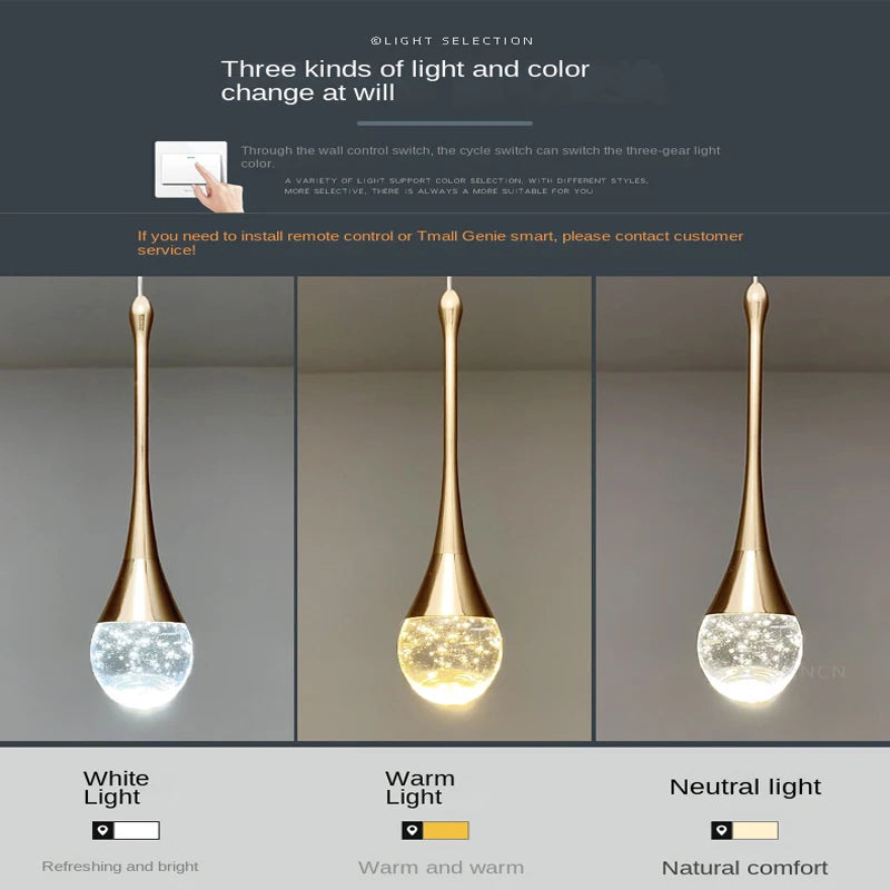 Suspension en cristal au design moderne - vue 5 sur 18