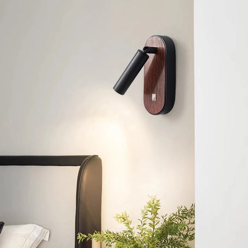 applique murale led en bois design nordique décoratif d'intérieur - vue 4 sur 8