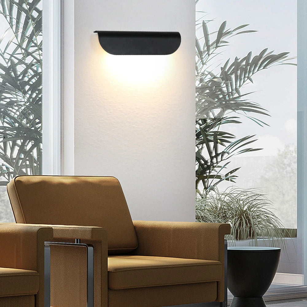 applique murale LED lampe extérieure IP65 étanche pour intérieur chambre escalier extérieur balcon couloir éclairage de jardin - vue 3 sur 8