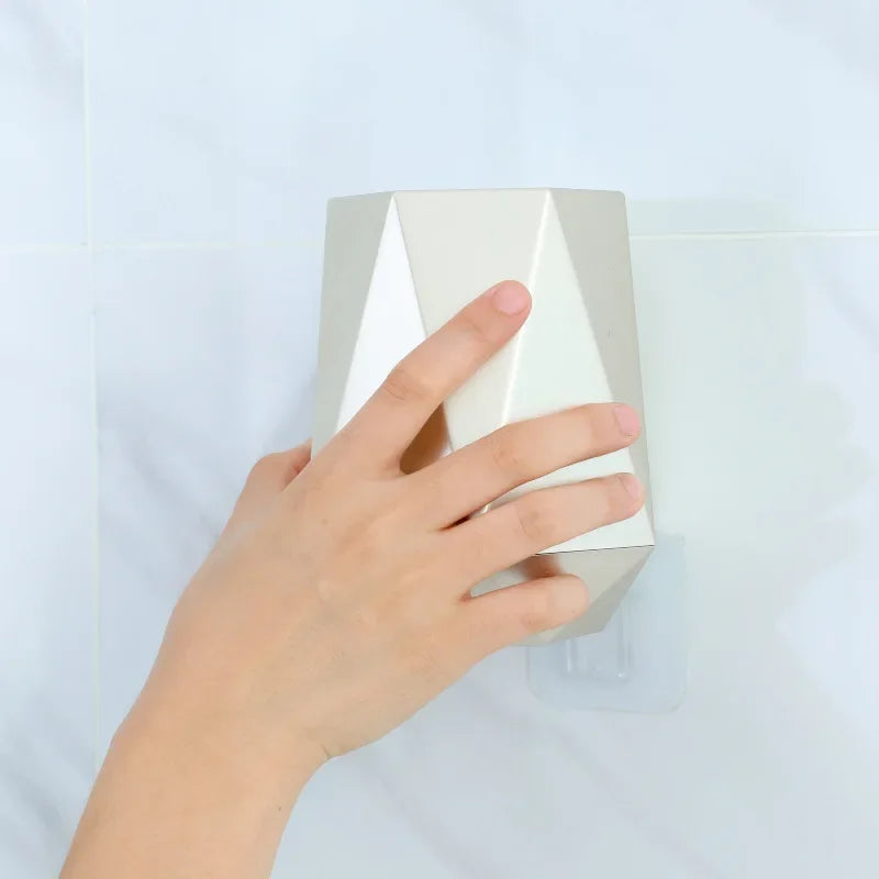 brosse de toilette en silicone avec support mural ou sur pied - vue 5 sur 10