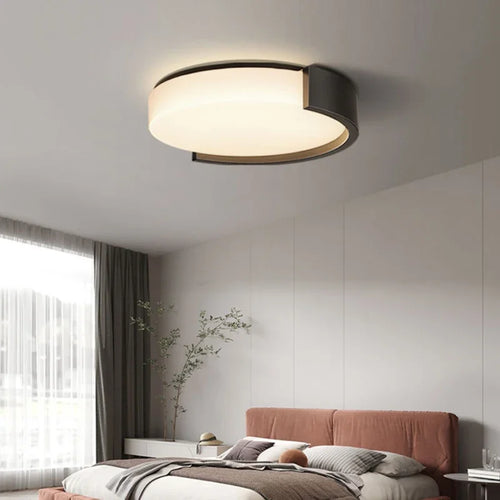 Plafonnier Led nordique lustres ronds pour chambre à manger salon balcon allée couloir entrée lumières Lustre Simple - vue 2 sur 10