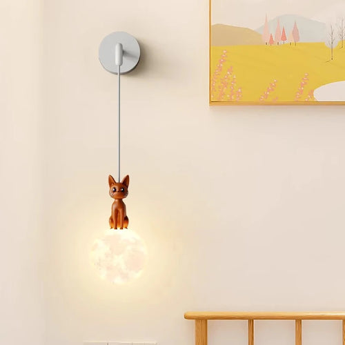 applique murale led chat mignon pour chambre d enfant décoration chaleureuse - vue 2 sur 14