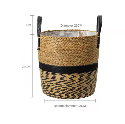 panier en osier naturel pour jardin et rangement décoratif - vue 15 sur 15