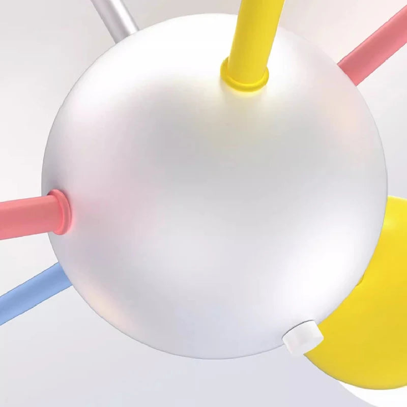 plafonnier happy planet led pour chambre d'enfant créatif et ludique - vue 6 sur 10