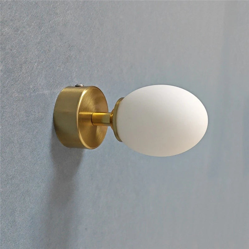 applique murale moderne design œuf de canard minimaliste à led - vue 4 sur 8