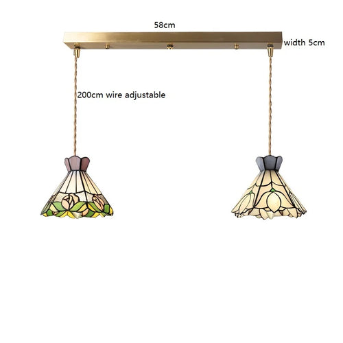 suspension fleur verre cuivre nordique moderne led iwhd europe syle - vue 22 sur 26