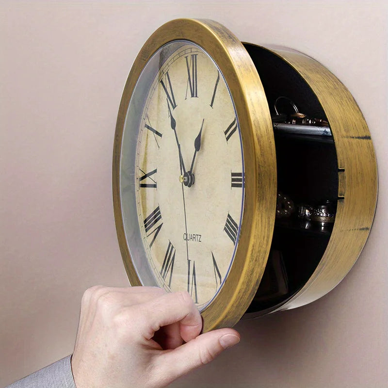 horloge murale rétro personnalisée avec rangement pour bijoux multifunctionnelle - vue 8 sur 8