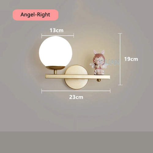 applique murale licorne rose pour chambre d'enfant - vue 9 sur 23