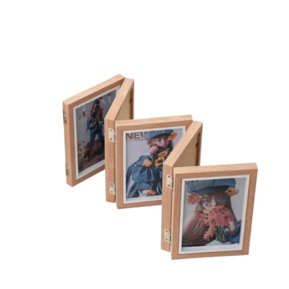 cadre photo pliable en bois pour album de bureau - vue 11 sur 14