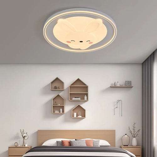 plafonnier lapin dessin animé pour décoration chambre enfants - vue 6 sur 9