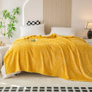 plaid doux moelleux motif carreaux couvre lit canape