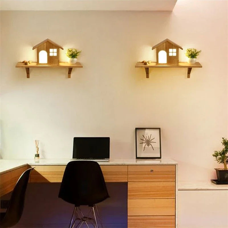 applique murale créatives modernes en bois pour enfants - vue 5 sur 8