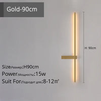 applique murale led minimaliste en aluminium pour éclairage intérieur