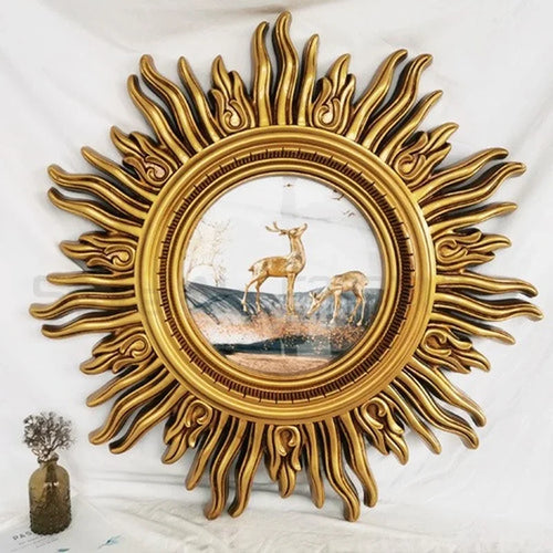 miroir mural décoratif sun apollo art design élégant et unique - vue 4 sur 14
