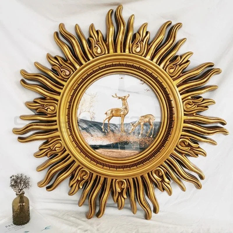 miroir mural décoratif sun apollo art design élégant et unique - vue 3 sur 14