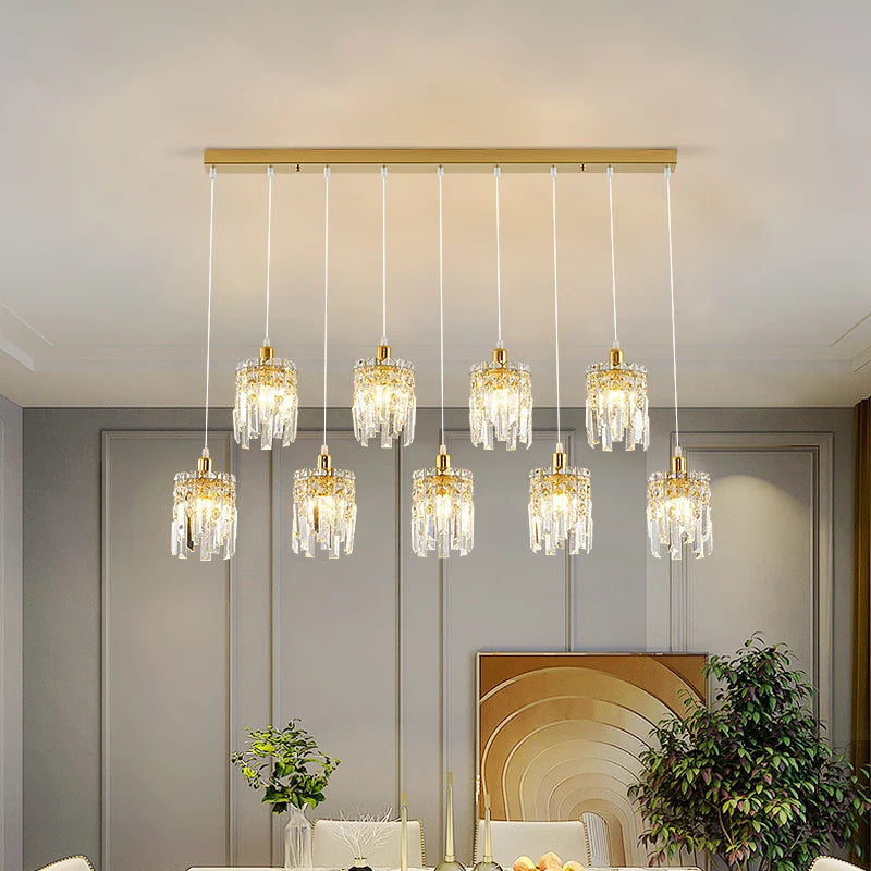 lampe en cristal de luxe pour intérieur moderne élégant - vue 4 sur 14