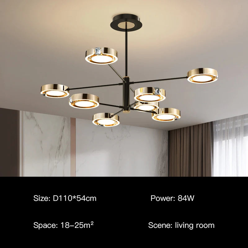 suspension led moderne au design minimaliste élégant pour intérieur - vue 15 sur 18