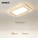 lustre led moderne éclairage intérieur lampe circulaire carrée