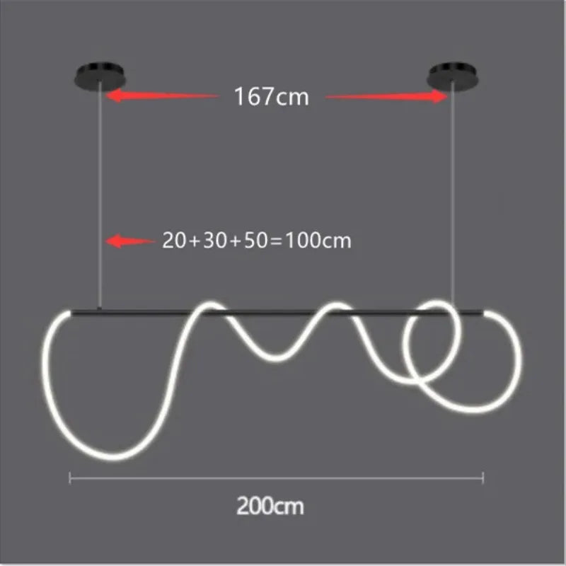 lustre design nordique à led intensité variable pour intérieur - vue 22 sur 25