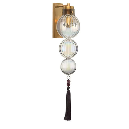 suspension en verre teinté style chinois pour décoration intérieure - vue 14 sur 15