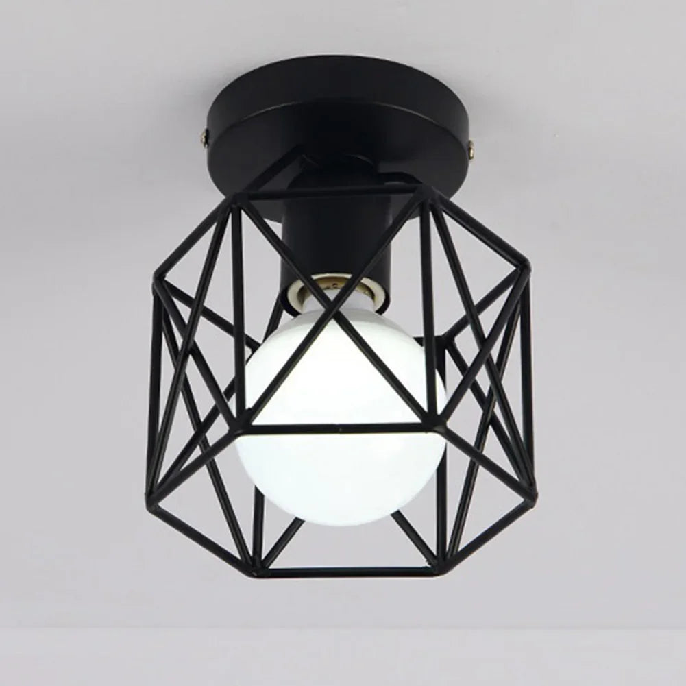 Plafonnier en métal lustre moderne haute luminosité porche lampe d'entrée lampe de plafond à économie d'énergie pour salon chambre - vue 23 sur 24