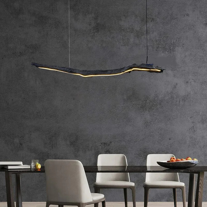 lustre nordique design wabi-sabi pour restaurant et bureau - vue 4 sur 8