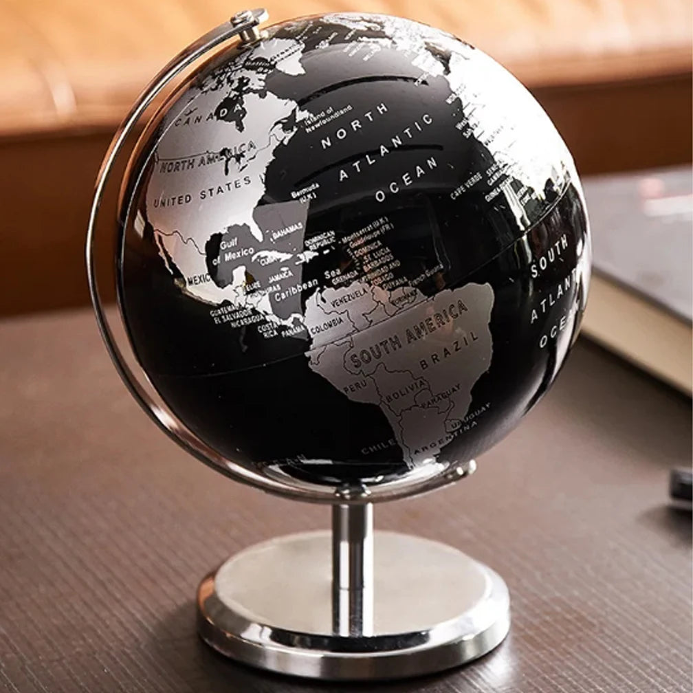 carte rétro du globe terrestre pour décoration éducative - vue 9 sur 9