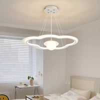lustre led avec abat-jour nuage pour décoration intérieure