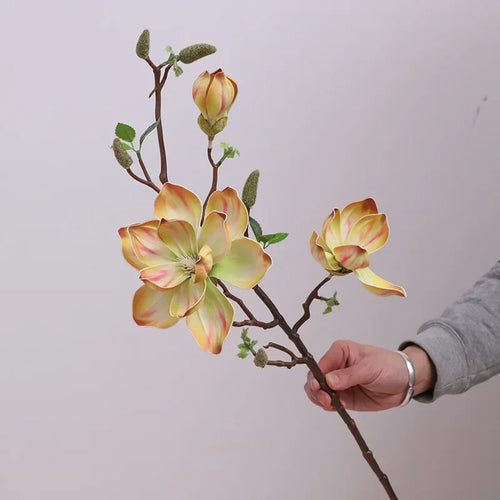 branches de magnolias artificielles pour décoration intérieure - vue 4 sur 14