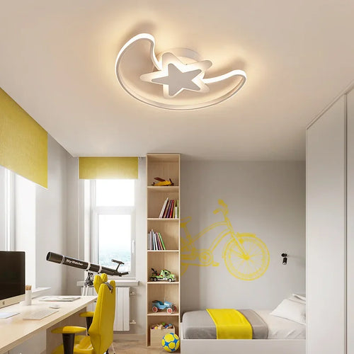 lustre moderne à leds avec motif étoilé pour intérieur - vue 4 sur 10