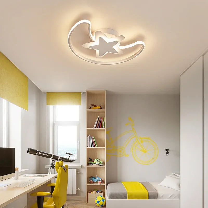 lustre moderne à leds avec motif étoilé pour intérieur - vue 4 sur 10