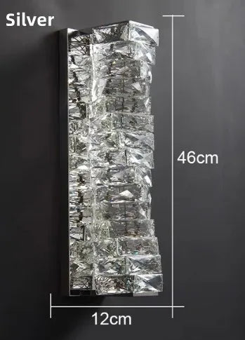 applique murale en cristal moderne lampe à led pour intérieur - vue 17 sur 18