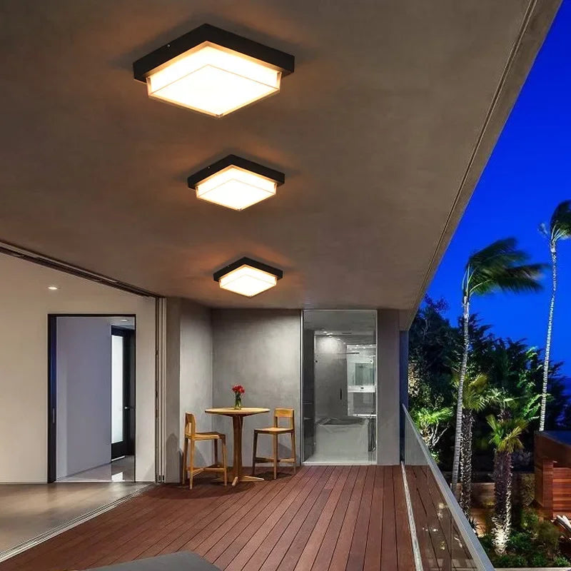 plafonnier étanche pour jardin cour balcon extérieur décoratif - vue 1 sur 7
