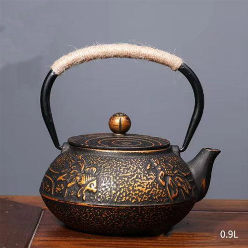 Service théière japonaise fonte émaillée infuseur 800ml - vue 6 sur 7