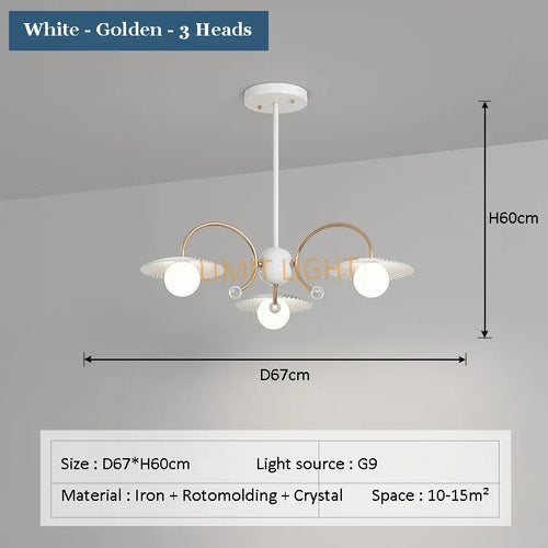 lustre moderne en verre pour décoration intérieure créative et artistique - vue 7 sur 12
