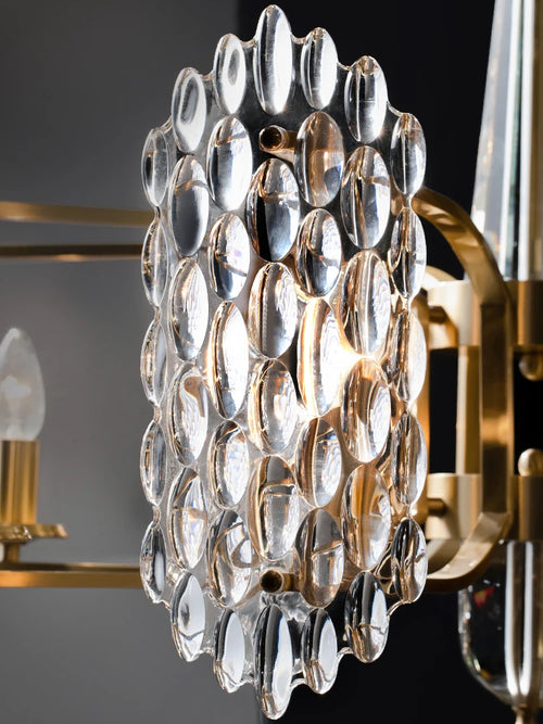lustre moderne à led en cristal pour décoration nordique - vue 7 sur 10
