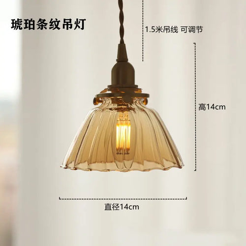 suspension rétro en verre et laiton pour intérieur créatif - vue 10 sur 10
