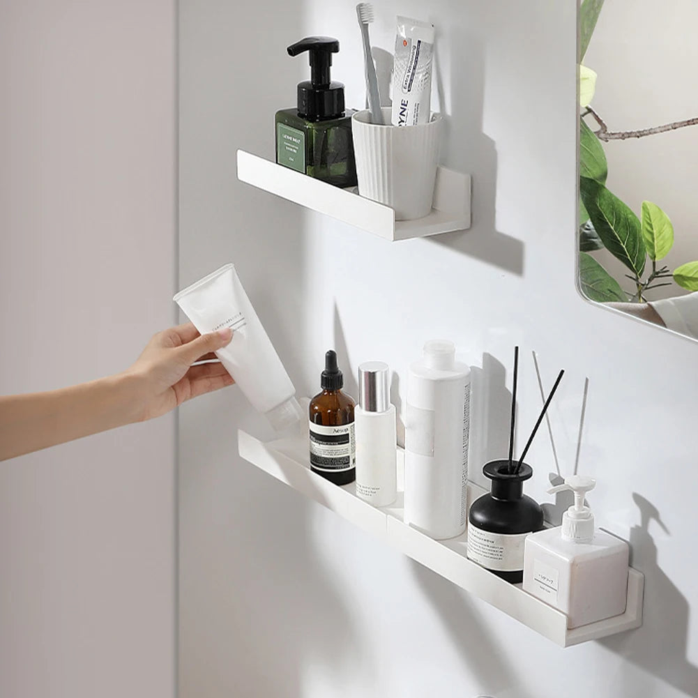 etagère murale sans perçage pour rangement de douche - vue 3 sur 7