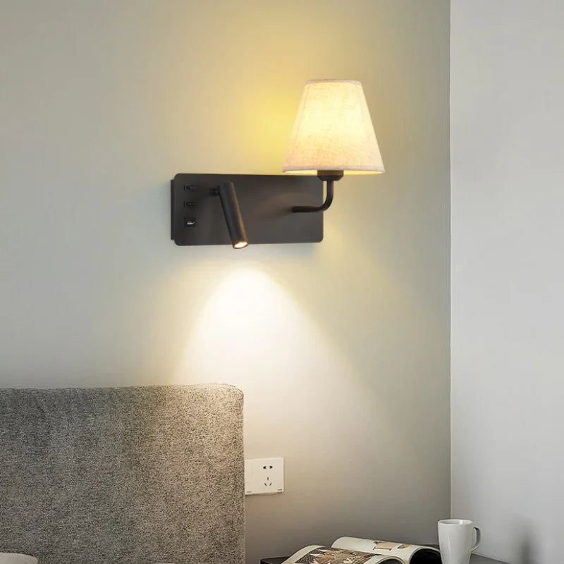 applique murale de lecture à led pour enfants avec interrupteur usb - vue 3 sur 10