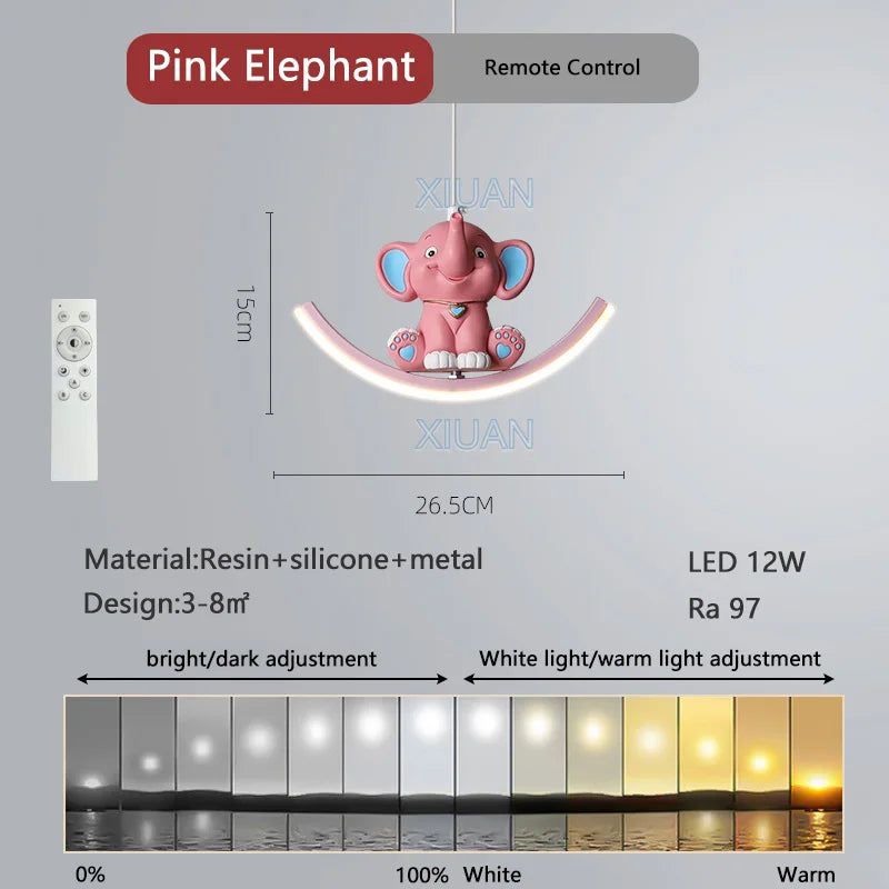 lampe suspendue déco licorne - vue 12 sur 14