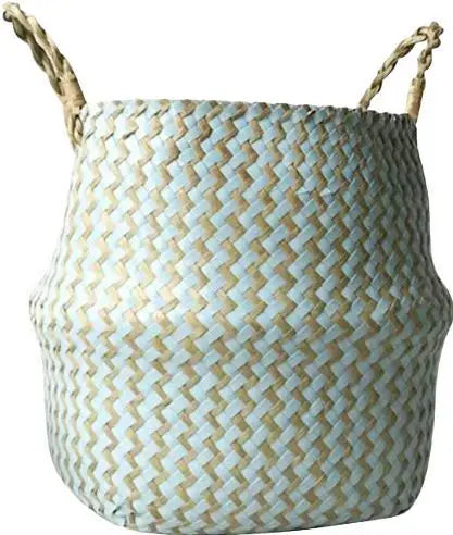 panier à fleurs en rotin tressé pliable fait main pour décoration intérieure - vue 9 sur 11