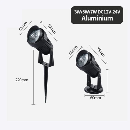 lampe de jardin led étanche pour éclairage extérieur - vue 5 sur 10