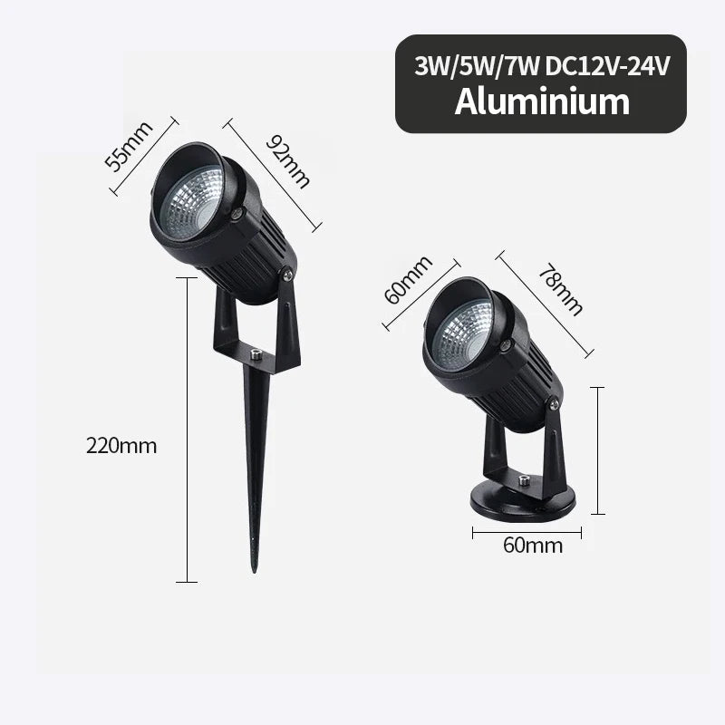 lampe de jardin led étanche pour éclairage extérieur - vue 5 sur 10