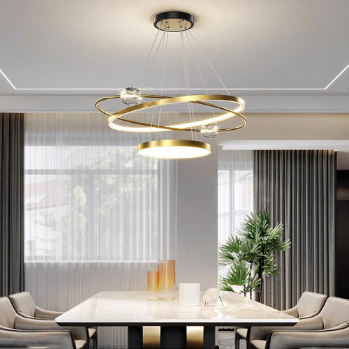 lustre moderne pour un éclairage intérieur décoratif élégant - vue 2 sur 7