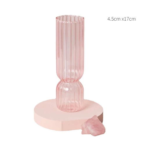bougeoir en verre conique pour table de mariage et décoration nordique - vue 20 sur 28
