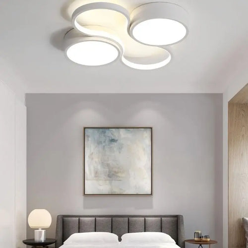 plafonnier led circulaire protection yeux design moderne créatif - vue 6 sur 10